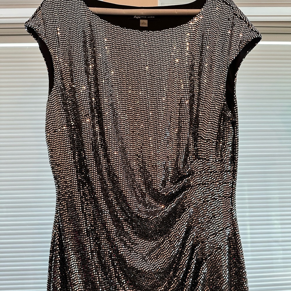 Anne Klein Sheath Dress with Cowl Neck